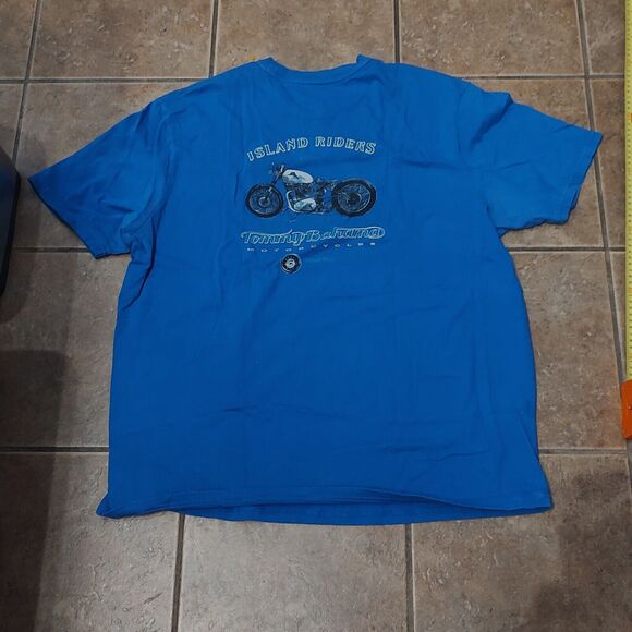 Tommy Bahama Relax Shirt Men's XXL Blue Island Riders Motorcycle Graphic Print - Picture 11 of 11